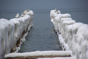 Strandidylle im Winter