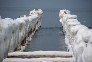 Strandidylle im Winter
