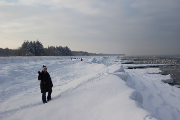 Strandidylle im Winter