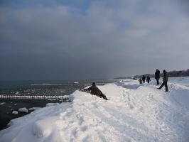 Strandidylle im Winter