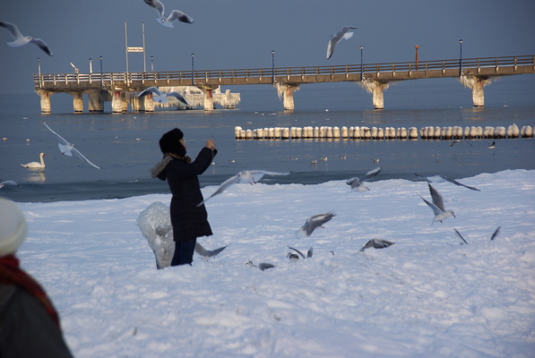 Strandidylle im Winter