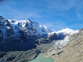 Blick auf den Gletscher am Großglockner